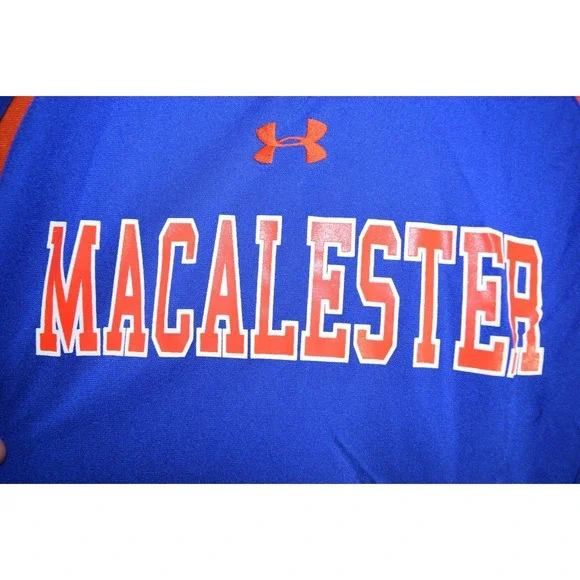 Macalester College Scots Shirt Mens S NCAA UA TEAM ISSUED Baseball Jersey Blue - Picture 4 of 16